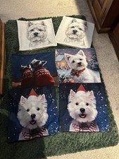 6 Westie Cushions. 3  Never