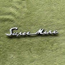 Vintage Hillman Super Minx Script Car Badge Emblem