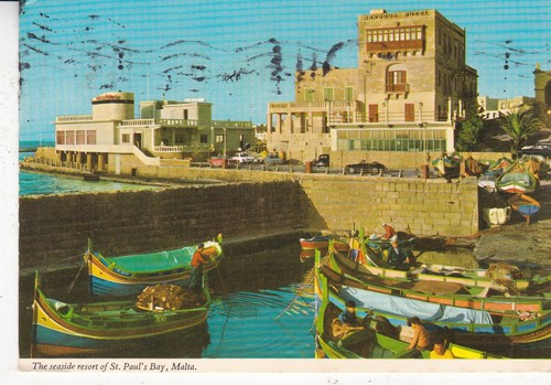 Pauls bay malta postcard - pauls,