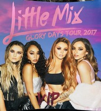 Little Mix 2017 Glory Days Programme + 5 Colour Prints, Pre-printed Signatures