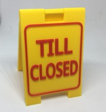 Till Closed Mini Sign - Custom