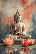 STUNNING BUDDHA CANVAS PICTURE