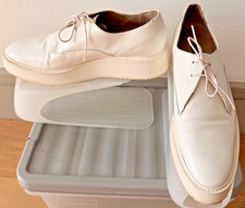 Zara White Platform Brogues
