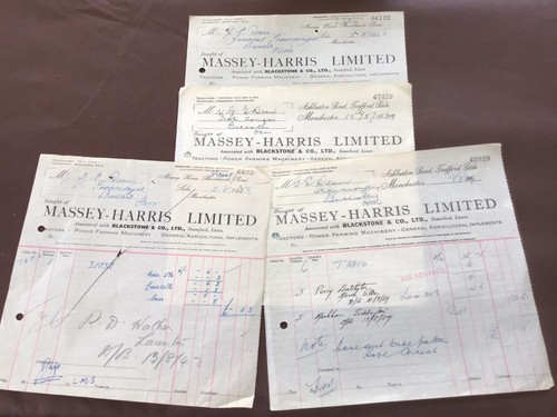 Four 1939 invoice for - invoice,