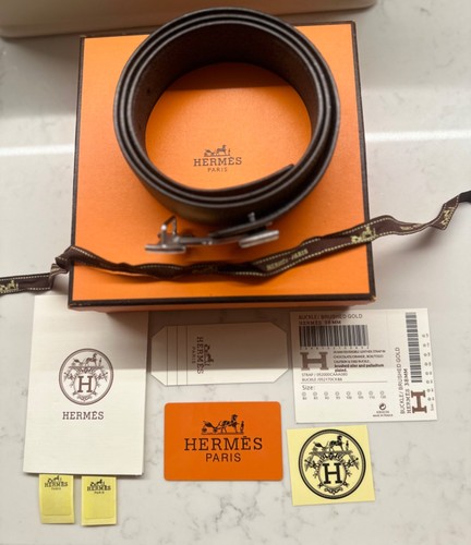 Hermes reversible brown - hermes,