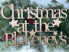 Wooden 'Christmas at the