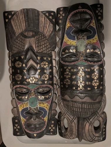 Set african tribal beaded - african,