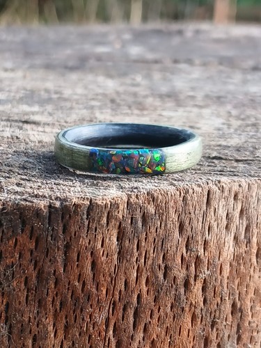 Handcrafted tulipwood ring - handcrafted,