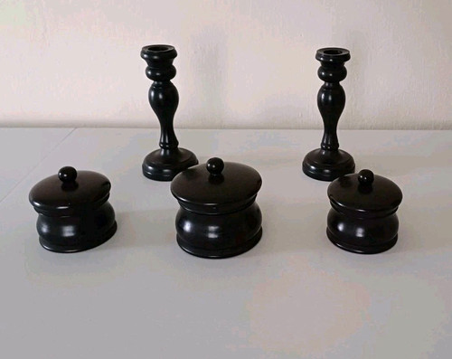 Edwardian ebony dressing - , table