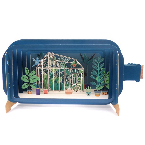 Message bottle gardening - bottle,