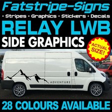 to fit CITROEN RELAY L3 LWB GRAPHICS STICKERS STRIPES DAY VAN CAMPER MOTORHOME