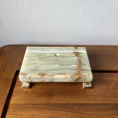 Jade green onyx stone slab - green, on
