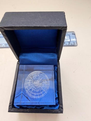 Laser engraved crystal - 3d,