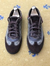 Gucci Trainers Sneaker Shoes Monogram Canvas Web Green Brown Mens UK 8 UK 9 42