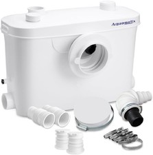 Aquamatix Sanitary Lift Pump 400W Macerator Pump, 100L/min, 7m Lift, 3-Inlet for