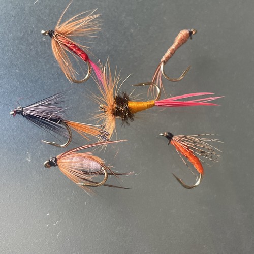 Job lot fishing flies - lot,