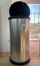 Curver Metal Effect  Deco Kitchen Work Waste Bin 40L - Silver- Not closing
