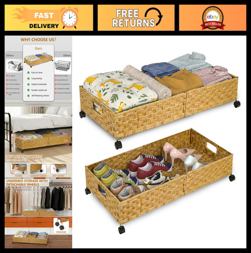 Large under bed storage bins - storage,