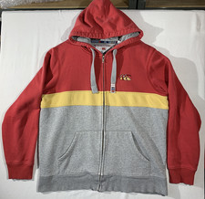 Mens Canterbury CCC Uglies Red Yellow Grey Hoodie L Large Oversized Full Zip Top