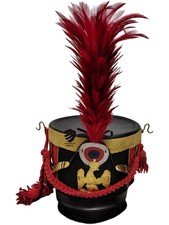 French Shako Helmet With Red Plume Military French Napoleonic Officer Shako Helm