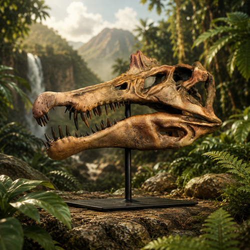 Spinosaurus dinosaur skull - dinosaur,