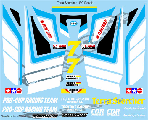Vintage terra scorcher decals - vintage,