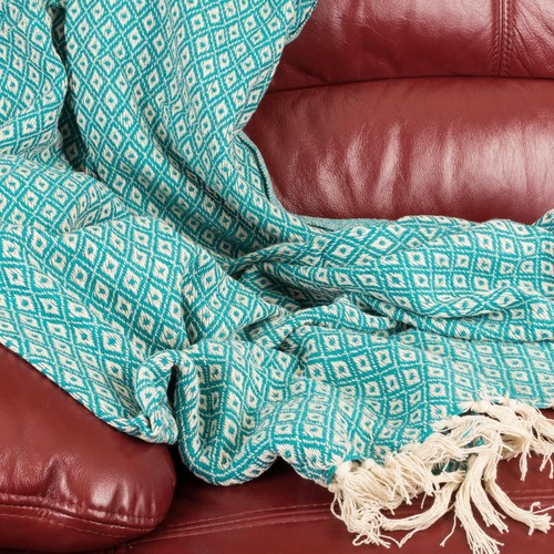 Recycled cotton woven diamond - woven,