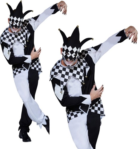 Masked jester mens - masked, costume