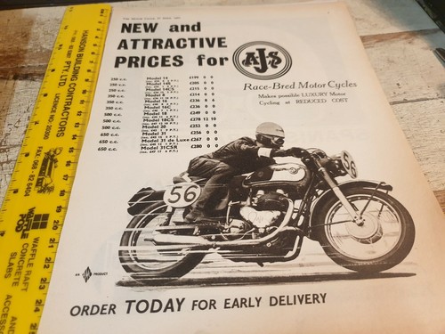 1961 ajs motorcycles original - motorcycles,