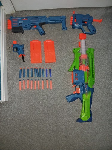 Four nerf guns nineteen - nerf,
