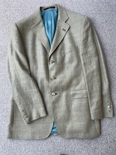 DAKS silk/linen blazer, size