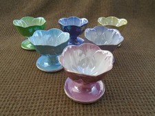 Set of 6 vintage Maling Lustre