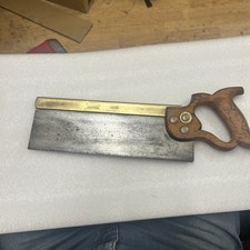 Vintage 12” 13tpi steel backed tenon saw No 14B by W Tyzack Sons & Turner