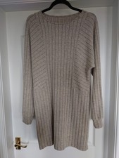 Cream Beige Jumper Dress l