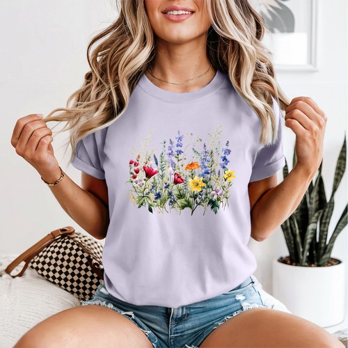 Floral womens shirt bright - womens,