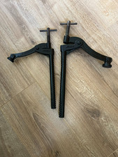 Vintage Large Heavy Duty Holdfast Bench Clamps X 2 WODEN BRAND