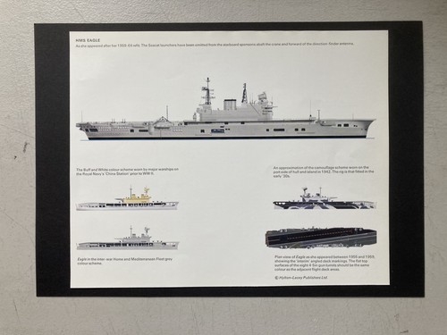 Vintage naval print hms - print,
