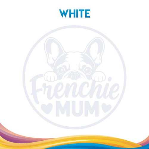 Frenchie mum vinyl - mum, decal