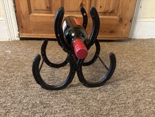 3 Bottle Horseshoe Wine Rack