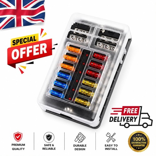 Way fuse box block and - 12, auto