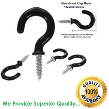 CUP HOOKS  BLACK SHOULDERED