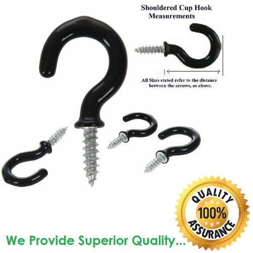 Cup hooks black shouldered - cup,