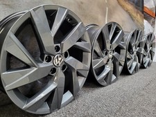 REFURBISHED VW TIGUAN GENUINE 18" FRANKFURT ALLOY WHEELS SET  CADDY