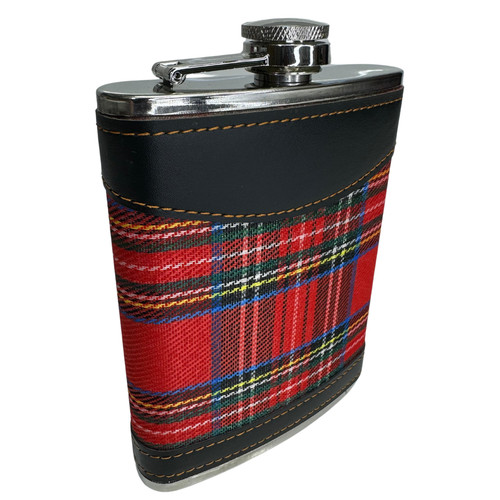 Hip flask 8oz tartan - hip,