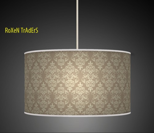 Damask brown retro - retro, handmade