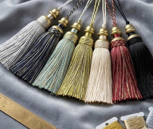 Decorative key tassels - key,