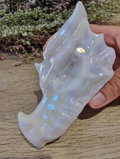 Aura Jade Crystal Dragon Head