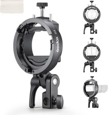 Godox S3 S-Type Speedlight Flash Bracket Bowens Mount Adaptor