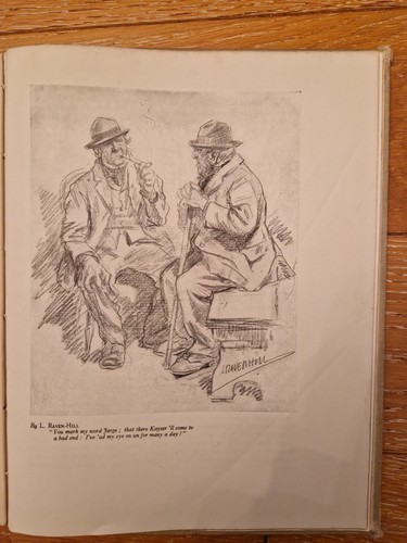 Antique drawing raven - l,