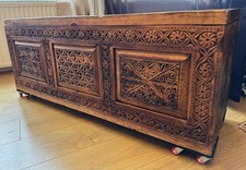 Hand carved solid sheesham - hand-carved,